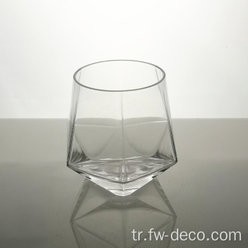 Toptan çokgen kristal cam viski gözlükleri